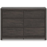 Fraluna Charcoal Storage Panel Bedroom Set with 2 Footboard Drawers by Ashley at Eve Furniture