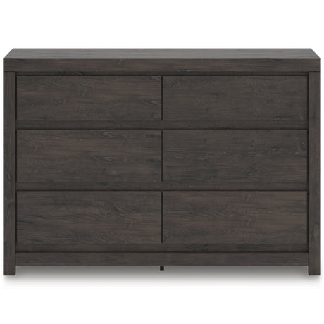 Fraluna Charcoal Storage Panel Bedroom Set with 2 Footboard Drawers by Ashley at Eve Furniture