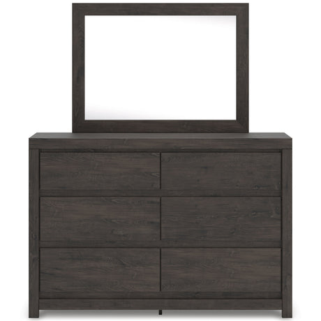 Fraluna Charcoal Storage Panel Bedroom Set with 2 Footboard Drawers by Ashley at Eve Furniture
