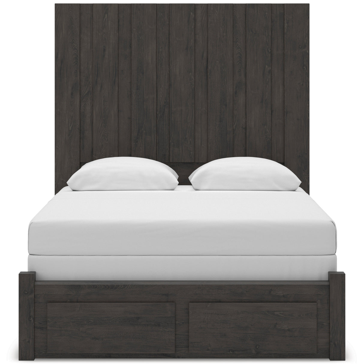 Fraluna Charcoal Storage Panel Bedroom Set with 2 Footboard Drawers by Ashley at Eve Furniture