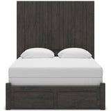 Fraluna Charcoal Storage Panel Bedroom Set with 2 Footboard Drawers by Ashley at Eve Furniture