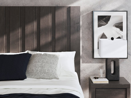Fraluna Charcoal Storage Panel Bedroom Set with 2 Footboard Drawers by Ashley at Eve Furniture