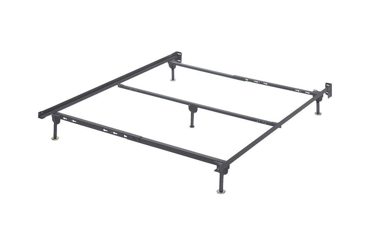 Frames and Rails Metallic Queen Bolt on Bed Frame by Ashley at Eve Furniture