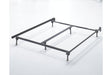 Frames and Rails Metallic Queen/King/California King Bolt on Bed Frame by Ashley at Eve Furniture