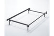 Frames and Rails Metallic Twin/Full Bolt on Bed Frame by Ashley at Eve Furniture