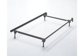 Frames and Rails Metallic Twin/Full Bolt on Bed Frame by Ashley at Eve Furniture