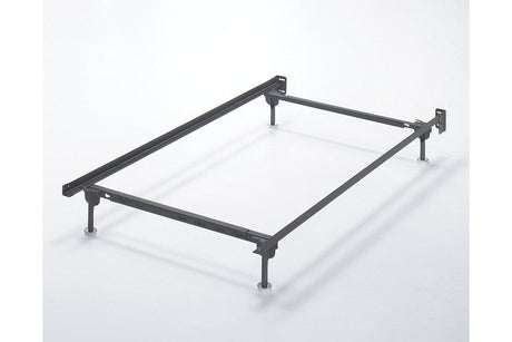 Frames and Rails Metallic Twin/Full Bolt on Bed Frame by Ashley at Eve Furniture