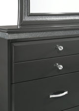 Frampton Gray Bedroom Mirror (Mirror Only) by Crown Mark at Eve Furniture