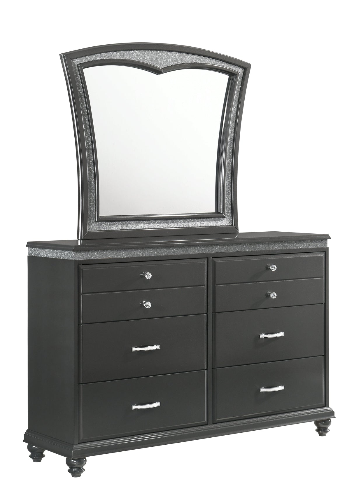 Frampton Gray Bedroom Mirror (Mirror Only) by Crown Mark at Eve Furniture