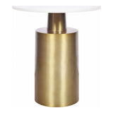 France Accent Table Gold by Moe's Home at Eve Furniture