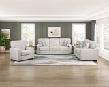 Frances Beige 2-Piece Living Room Set by Homelegance at Eve Furniture