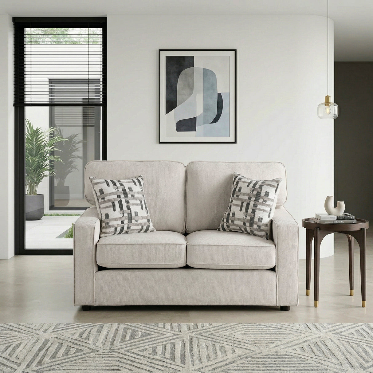 Frances Beige 2-Piece Living Room Set by Homelegance at Eve Furniture