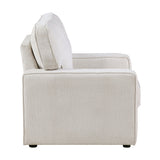 Frances Beige 2-Piece Living Room Set by Homelegance at Eve Furniture