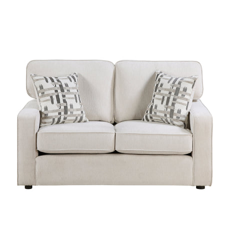 Frances Beige 3-Piece Living Room Set by Homelegance at Eve Furniture