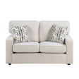 Frances Beige Loveseat by Homelegance at Eve Furniture