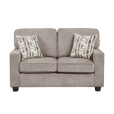 Frances Brown 3-Piece Living Room Set by Homelegance at Eve Furniture