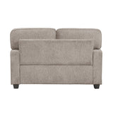 Frances Brown Sofa and Loveseat by Homelegance at Eve Furniture