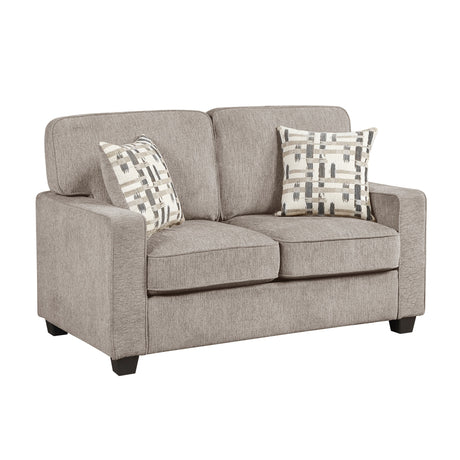Frances Brown Sofa and Loveseat by Homelegance at Eve Furniture