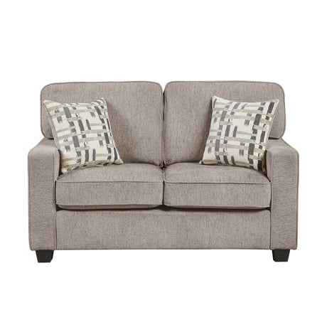 Frances Brown Loveseat by Homelegance at Eve Furniture