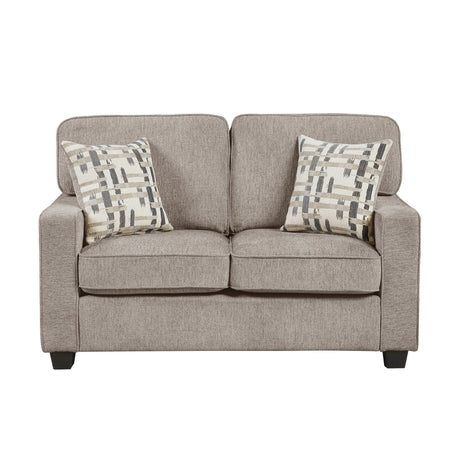 Frances Brown Sofa and Loveseat by Homelegance at Eve Furniture