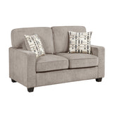 Frances Brown Sofa and Loveseat by Homelegance at Eve Furniture