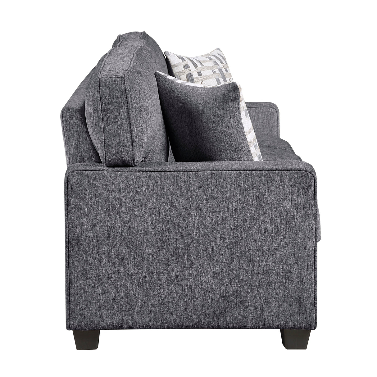 Frances Dark Gray 2-Piece Living Room Set by Homelegance at Eve Furniture
