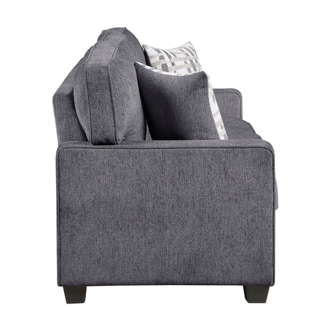 Frances Dark Gray 2-Piece Living Room Set by Homelegance at Eve Furniture