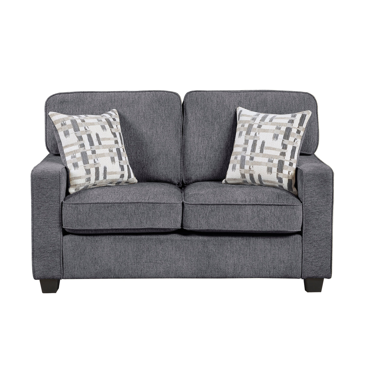 Frances Dark Gray 2-Piece Living Room Set by Homelegance at Eve Furniture