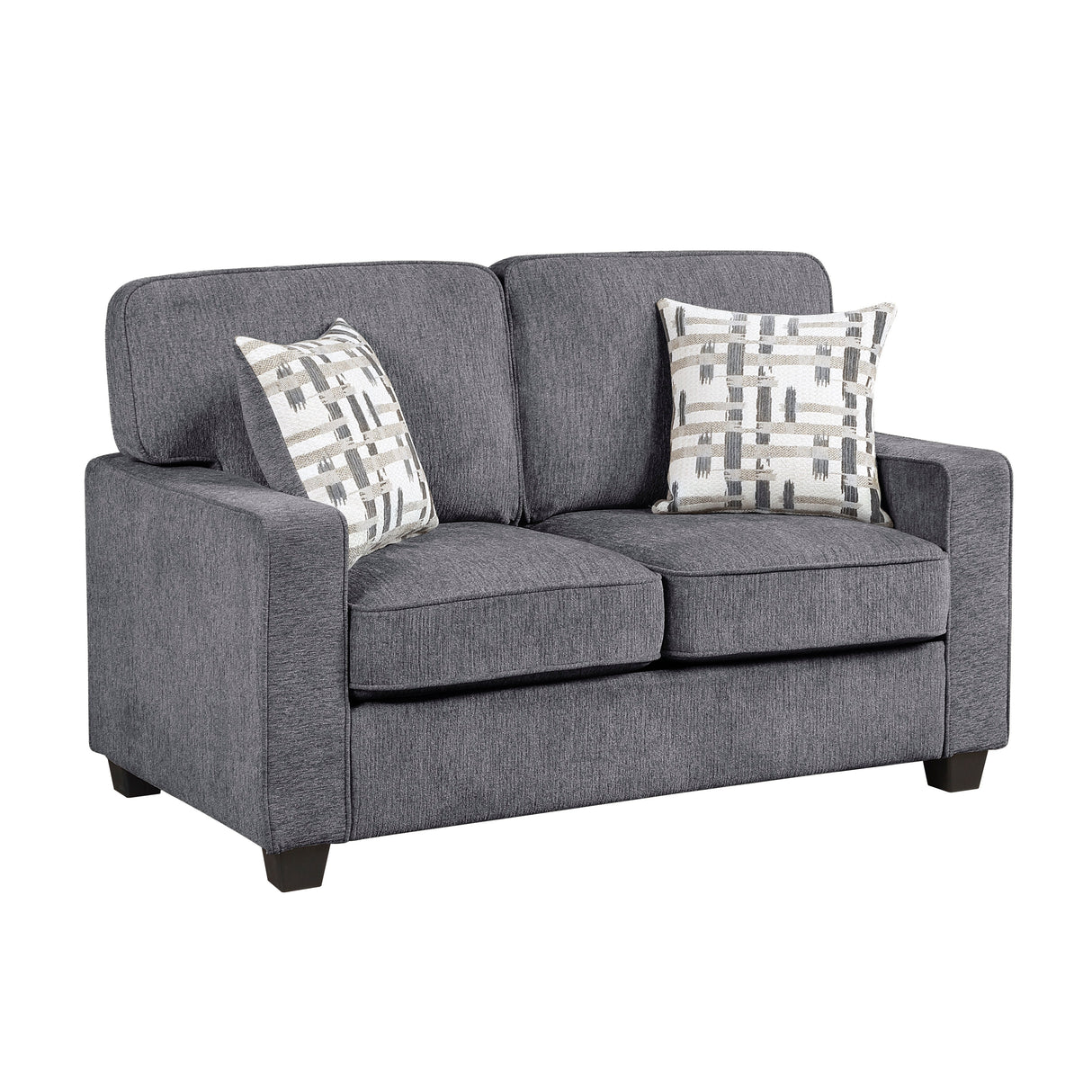 Frances Dark Gray 2-Piece Living Room Set by Homelegance at Eve Furniture