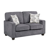 Frances Dark Gray 2-Piece Living Room Set by Homelegance at Eve Furniture