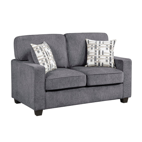 Frances Dark Gray 2-Piece Living Room Set by Homelegance at Eve Furniture