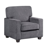Frances Dark Gray Chair by Homelegance at Eve Furniture