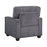 Frances Dark Gray Chair by Homelegance at Eve Furniture