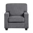 Frances Dark Gray Chair by Homelegance at Eve Furniture