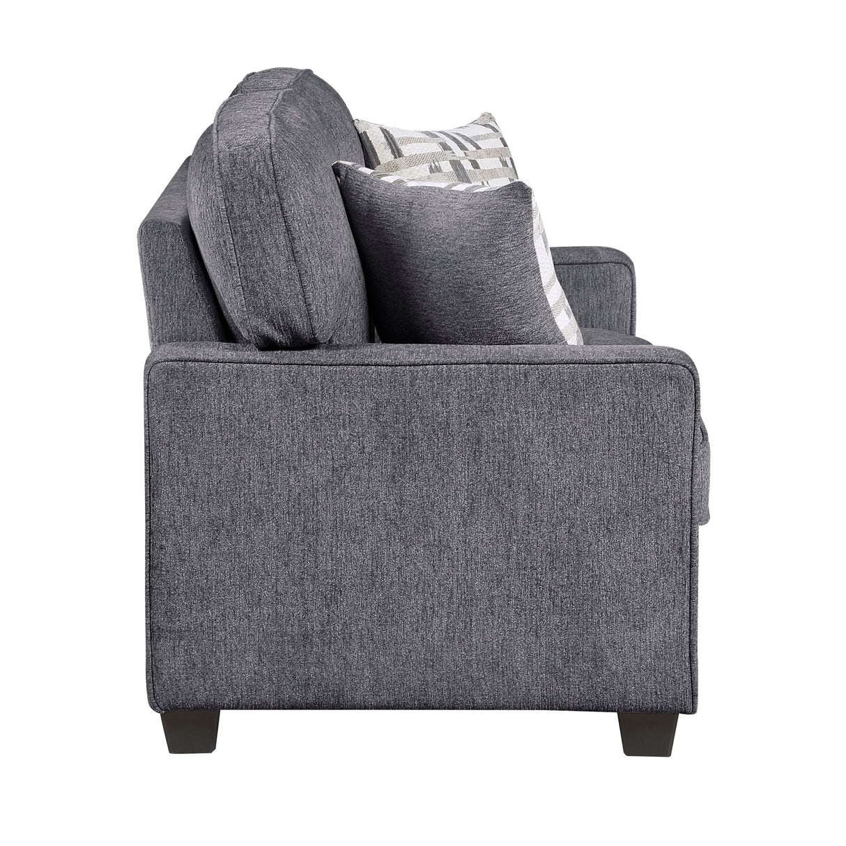 Frances Dark Gray Loveseat by Homelegance at Eve Furniture