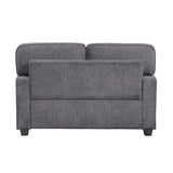 Frances Dark Gray Loveseat by Homelegance at Eve Furniture