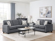 Frances Dark Gray Modern Living Room Set by Homelegance at Eve Furniture