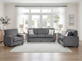 Frances Dark Gray Sofa by Homelegance at Eve Furniture