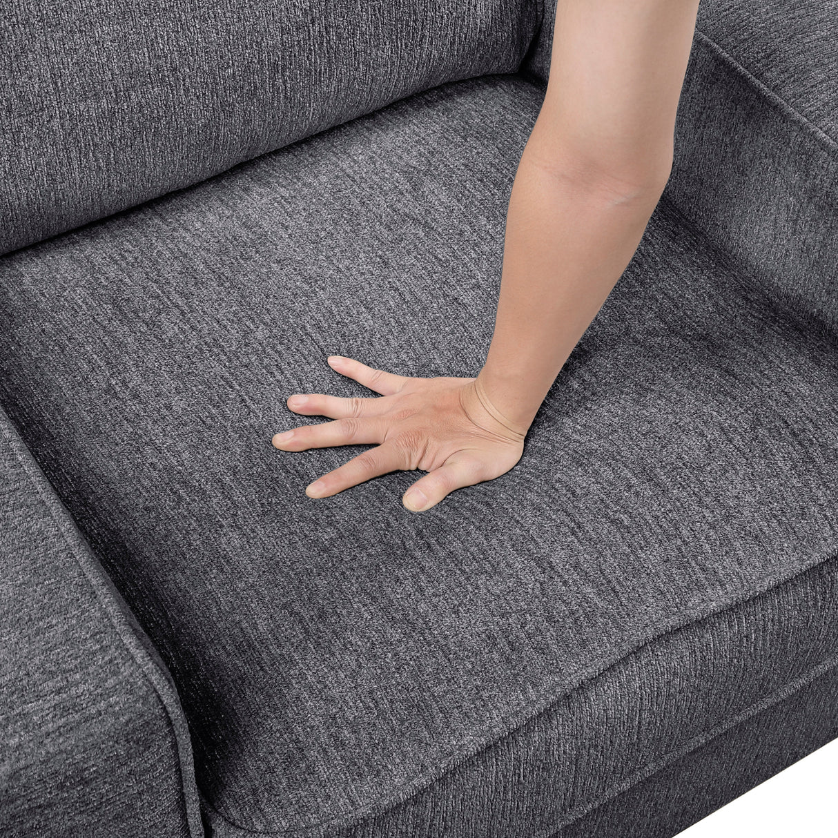 Frances Dark Gray Sofa by Homelegance at Eve Furniture