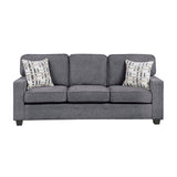 Frances Dark Gray Sofa by Homelegance at Eve Furniture
