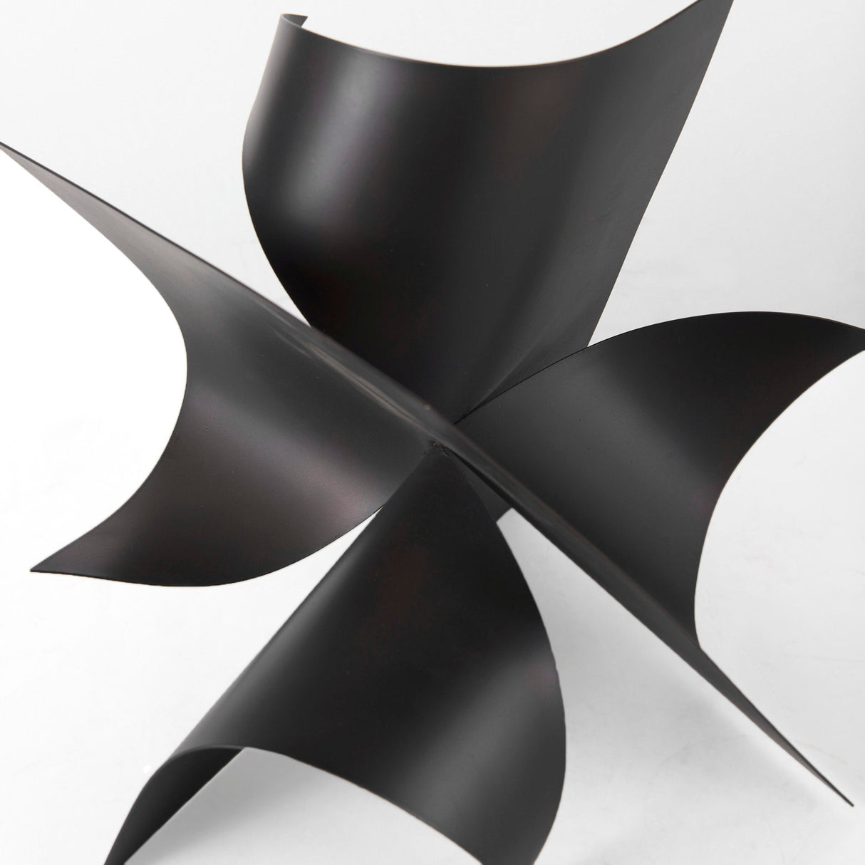 Francesca 11.8L x 11.8W x 11.8H Black Metal Sculptural Decorative Object by Mercana at Eve Furniture