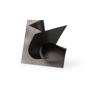 Francesca 11.8L x 11.8W x 11.8H Black Metal Sculptural Decorative Object by Mercana at Eve Furniture