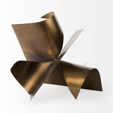 Francesca 18.1L x 18.1W x 18.1H Antique Gold Metal Sculptural Decorative Object by Mercana at Eve Furniture