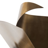 Francesca 18.1L x 18.1W x 18.1H Antique Gold Metal Sculptural Decorative Object by Mercana at Eve Furniture