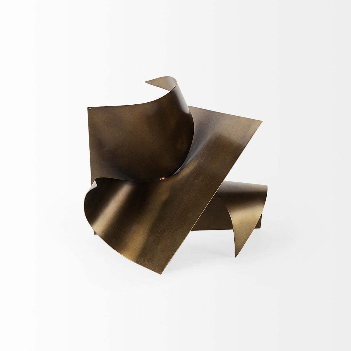 Francesca Antique Gold Metal Sculptural Decorative Object by Mercana at Eve Furniture