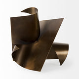 Francesca Antique Gold Metal Sculptural Decorative Object by Mercana at Eve Furniture