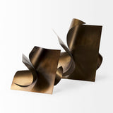 Francesca Antique Gold Metal Sculptural Decorative Object by Mercana at Eve Furniture