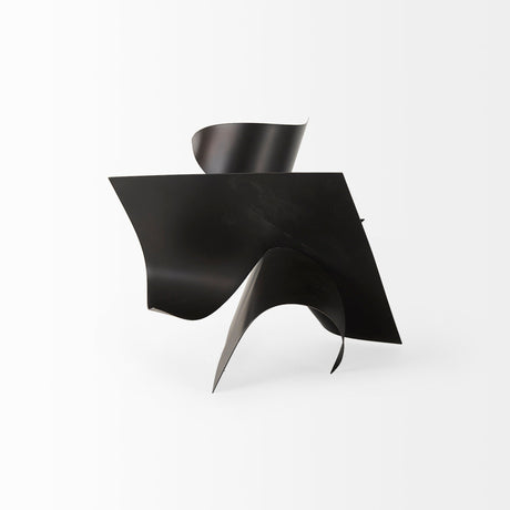 Francesca Black Metal Sculptural Decorative Object by Mercana at Eve Furniture