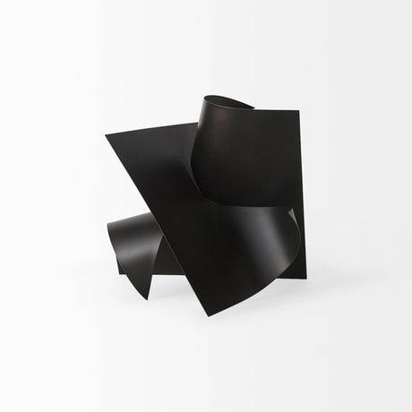 Francesca Black Metal Sculptural Decorative Object by Mercana at Eve Furniture