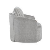 Francine Gray Chenille Swivel Chair by Homelegance at Eve Furniture